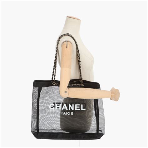 chanel double bag with pearls price|Chanel mesh tote bag.